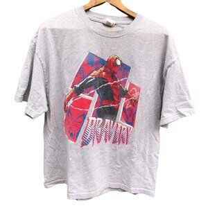 Vintage Marvel Spiderman Graphic T Shirt XL Gray